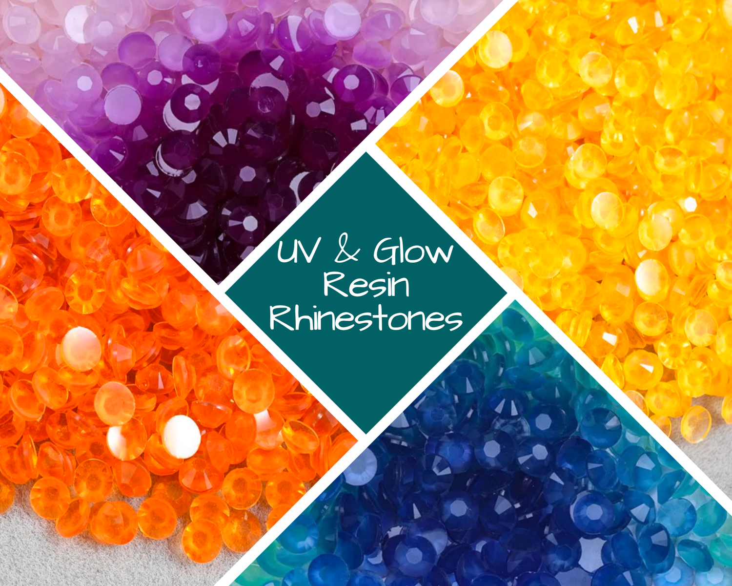 UV and Glow Resin Rhinestones