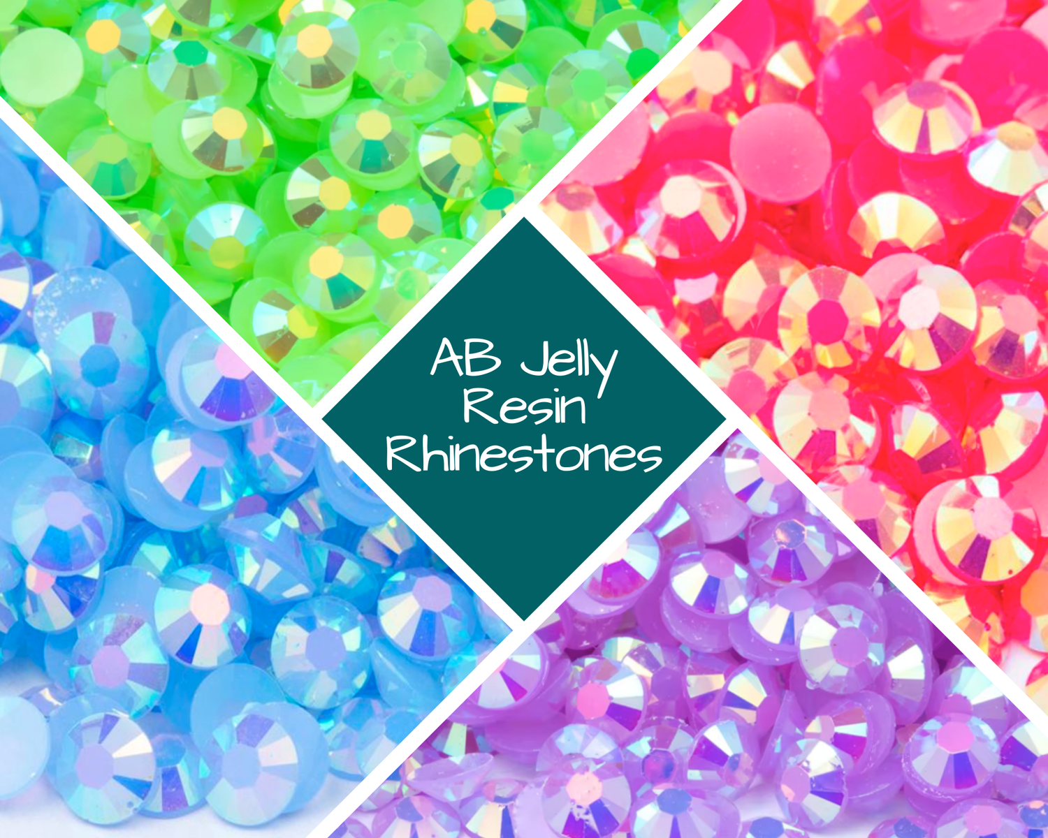 Jelly Resin Rhinestones (AB)