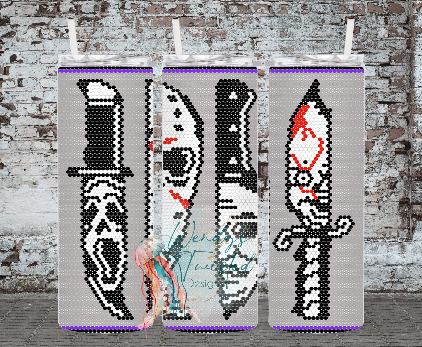 Horror Movie Knives 20oz tumbler rhinestone template DIGITAL DOWNLOAD