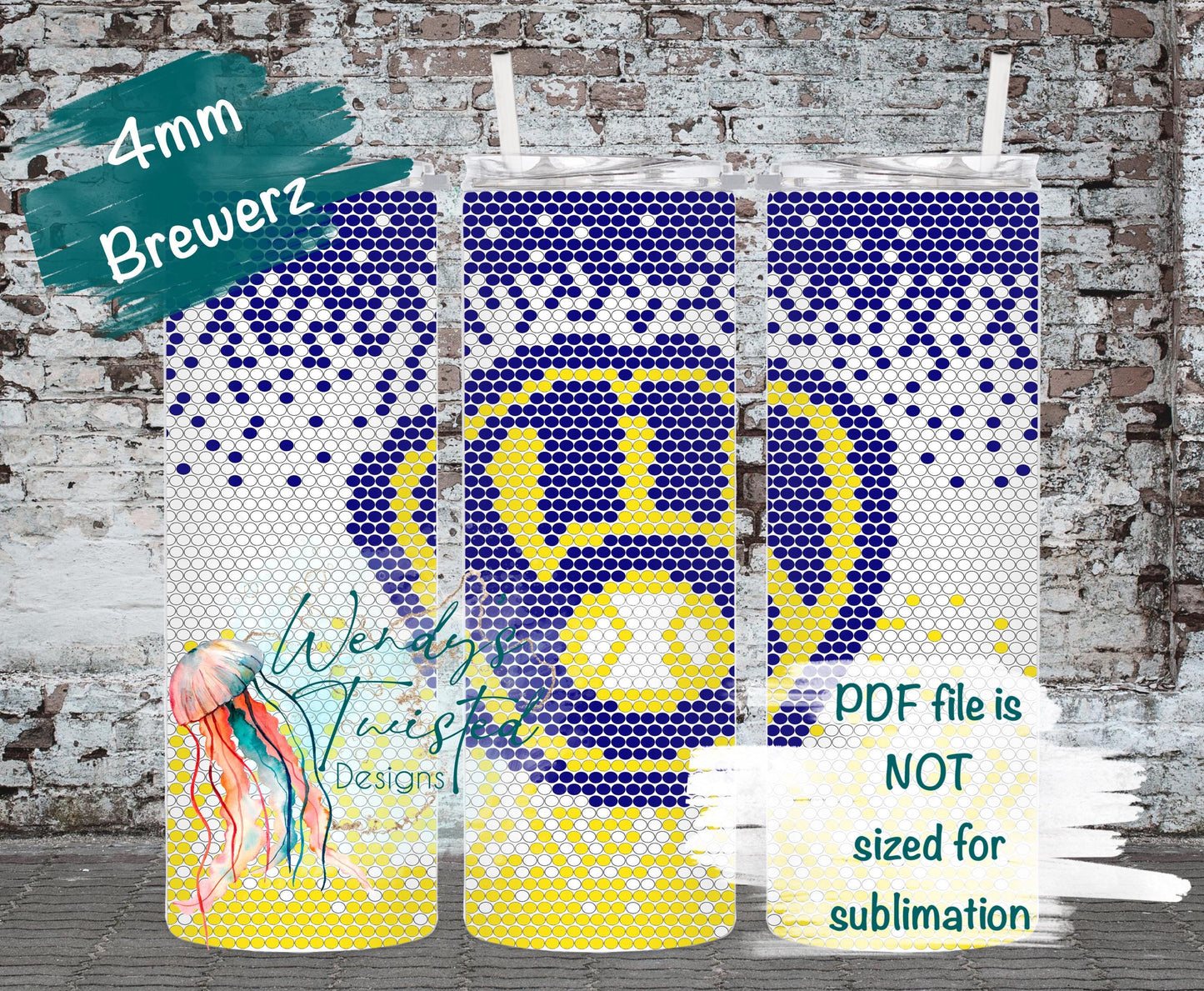 Brewerz 4MM/ SS16 Rhinestone Tumbler Templates